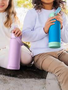 Insulated Water Bottle With Straw, 18oz 18/8 Stainless Steel Water Bottles With Lid, Tumbler Double Wall Vacuum Leak Proof Water Bottle For School, Sports, Travel - B10.Sky - View 8