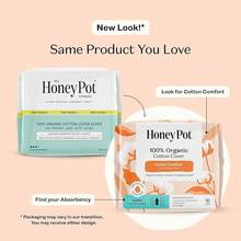 The Honey Pot Company - Non-Herbal Everyday Panty Liners For Women - Organic Cotton Cover & Ultra-Absorbent Pulp Core - Sanitary Pads - Feminine Care - FSA & HSA Eligible - 30 Ct - Non-Herbal Super Flow - 查看 2