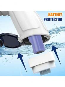 新型自动电动水枪，能够持续高压远距离喷射水，适合儿童和成人户外使用 - 32 英尺自动水枪，非常适合夏季公共场所和户外活动，是 3 岁以上儿童、圣诞节、复活节、万圣节的理想礼物 - 彩色 - 查看 6