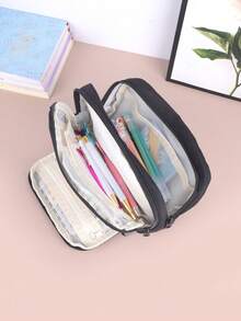 1 hộp đựng bút chì nhiều màu ba lớp, hộp đựng bút chì cầm tay di động cho học sinh và người lớn - Quà tặng hoàn hảo cho trường học và văn phòng khi trở lại trường, túi đựng bút chì, cặp học sinh - Nhiều màu - Xem 4