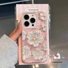 Transparent TPU Material Case Cover Beautiful Flower Pattern For IPhone XR 11 12 13 14 15 16 Pro MAX 14 15 16 Plus Redmi A2 A3 10C 12C 13C Poco X3 X5 X6 Note 8 9 10 11 12 A04 A05 A15 A23 A32 A34 A35 A50 A52 A55 A72 Moto G04 G7 G15 G22 G32 G35 G52 G53 G60 G84