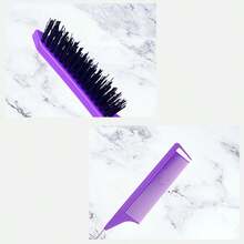 Set de 3 piezas Nuevo Kit de Peines de Peinado, Peine Esponjoso para Esponjado, Peine de Cola de Acero, Cepillo de Cejas de Doble Extremo - peine - Ver 7