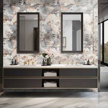 1 卷大理石外观自粘墙纸 - 防水、防油、可移除接触纸、简约北欧风格厨房台面防油贴纸，适用于厨房台面、橱柜、浴室墙壁、客厅装饰 - 大理石风格，自粘，易于协调 - 彩色 - 查看 4