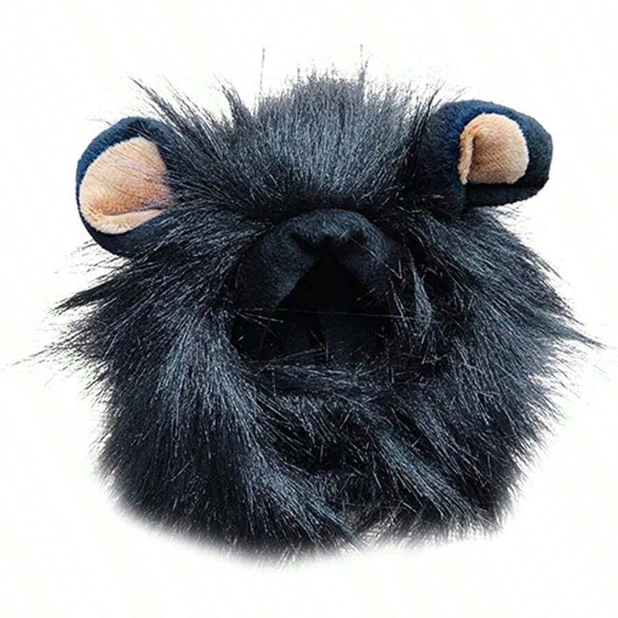 Simulazione di cane e gatto da compagnia, con criniera, orecchie, cappello, abito autunnale e invernale, copricapo nero, taglia M, pratico e popolare.