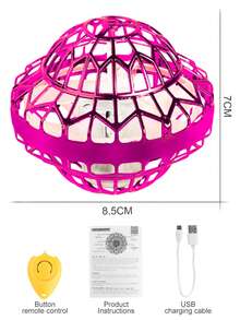 1pc Induction Flying Ball, Finger Spinner, Hovering Gyro Disc, Outdoor Game, Parent-Child Interactive Toy, Children's Toy, Birthday Gift, Competitive Chasing Toy For Boys And Girls