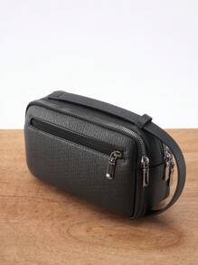 HOVI'S Casual clutch, geschikt voor woon-werkverkeer en reizen, grote capaciteit en multifunctioneel, combineert een modieuze uitstraling met draagbaarheid, geschikt als cadeau voor mannen