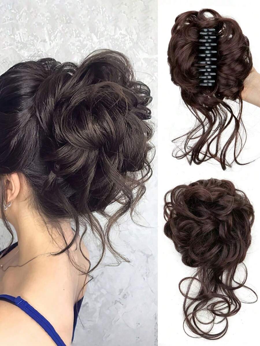 Elegant Curly Bun Fashion Heightening Puff Hair Pad, Extended Bun, Slouchy Style Clip Style Flower Bud Ball Head, Naturally Fluffy Hair Bag For Women With Long Beard, Wig Set, Ponytail Wig Ring Hair Clip - Easy To Clip Into Bun, Instantly Fuller Look, Hair Accessories Hair Tools, Curly Hair Accessory, Fall,Travel,Hair Tools,Accessories Women,Hair Stuff,Fall,Hair,Hair Accessories, Travel,Hair Accessories,Accessories Women,Hair Accessory Women,Hair Tools,Hair Stuff,Stuff,Beauty Accessories,Gifts,Travel,Gifts For Women,Hair Stuff,Stocking Stuffers