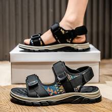 Men Athletic & Outdoor Sandals & Slides - 卡其 - 查看 3
