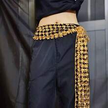 1 件女士亮片可拆卸腰带，适合爵士舞、韩流、街舞 - 彩色 - 查看 9