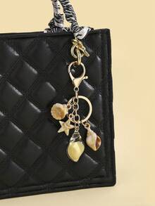 1 件全新创意逼真海洋生物海星和贝壳吊坠夜光水晶海星和贝壳吊坠女士包包吊坠礼物送给朋友适合日常使用海滩配饰海滩必需品度假