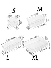 12 szt./6 szt./4 szt./2 szt. Szuflada/pudełko na kosmetyki na biurko, przezroczyste pudełko do przechowywania w komodzie, antypoślizgowe wielokomorowe przechowywanie biżuterii i małych przedmiotów, wykwintne pudełko do przechowywania