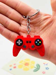 6 peças/1 peça Chaveiro de Controle de Jogo de Silicone Colorido e Cartoon, Adequado para Meninos e Meninas, Decoração de Chave de Carro/Bagagem, Ótimo como Presente de Pingente para Colegas de Classe e Amigos, Cor Aleatória