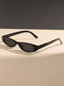 1 Pair Women's Cat Eye Slim Personalized Y2K Versatile Street Style Runway Shaping Fashion Glasses Oval Shape Shades - Multicolor - View 13