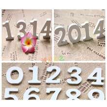 1 Piece White Wooden Letters Numbers Home Decoration Letters - White - View 9