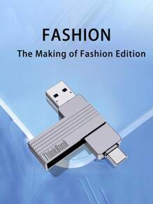 Lenovo BU200 固態U盤 256GB PCIe 3.0×2 1000MB/s雙滿速 Type-C/USB3.2雙接口 手機/電腦/平板三端秒傳 軍工級散熱 - 銀灰色 - 查看 6