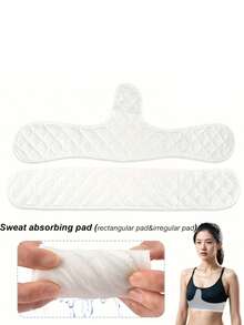 1/3/5pcs Reusable Sweat Absorbing Pads - Designed Specifically For Sports Bras, Made Of Breathable Mesh Fabric, Washable, Suitable For Fitness, Running, Yoga - Comfortable, Fitting And Durable