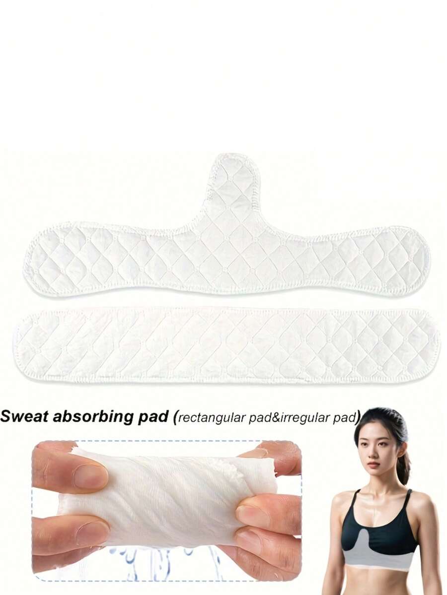 1/3/5pcs Reusable Sweat Absorbing Pads - Designed Specifically For Sports Bras, Made Of Breathable Mesh Fabric, Washable, Suitable For Fitness, Running, Yoga - Comfortable, Fitting And Durable