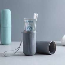 Travel Portable Toothbrush Toothpaste Storage Box Storage Box - Multicolor - View 1
