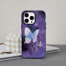 Funda para teléfono 1 película protectora 2 en 1: duradera, absorbente de golpes, elegante, Compatible con 16, 15, 14, 13, 12, 11, Plus, Pro, - Cueva grande dos en uno - Ver 3
