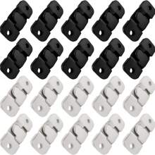 10 sets de supports de fixation d'images emboîtables, pinces en acier inoxydable pliées en Z avec 40 vis - Supports muraux ultra-résistants pour grands cadres, connecteurs de meubles, supports de canapé et de tête de lit, solution de fixation d'images | Design emboîtable | Pinces en métal durables, quincaillerie de fixation d'images