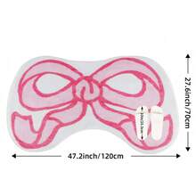 1/2 PC- Valentine's Day Rug Bathroom Rug, Bowknot Style Soft Geometric Pattern Ultra-Thick Soft Couples Pink Bathroom Carpet, Anti-Slip TPR Bottom, Water-Absorbent, Easy To Clean, Machine Washable, Soft And Comfortable, Living Room, Bathroom Vanity, Bathtub, Shower Room, Sink, Festival Home Bathroom Decoration Outdoor Rug Door Mat Summer Bathroom Accessories - Multicolor - View 14