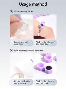 200pcs New Eyelash Diamond Glue Cups, 2-Hole Conical Glue Delay Cup, Eyelash Extension Glue Cup, Auxiliary Tool For Eyelash Extension
