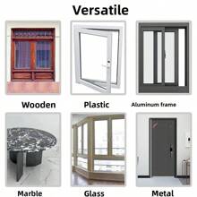 1m/Paquete Tira de sellado de puerta inferior con 3 orificios, tira de sellado autoadhesiva a prueba de polvo y a prueba de sonido contra el viento para puerta de dormitorio, decoración de habitación, decoración de pared, pegatinas de pared