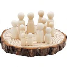 Unfinished Natural With Tree Bark Wood Slices 10 Pcs 4.2-4.7 Inch Disc Coasters Wood Coaster Pieces Craft Wood Kit Circles Crafts Christmas Ornaments DIY Crafts With Bark For Crafts Rustic Wedding - 5件7-8英寸 - 查看 4