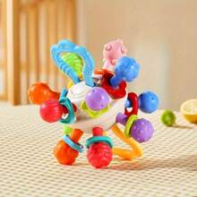 Manhattan Atomic Ball - Colorful Rattle & Grip Training Toy For Youngsters Early Education, Perfect Halloween Gift With Random Tentacle Colors