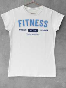 Blusa Camiseta de Academia Fitness Tshirt Babylook Musculação Camisa Exercício Físico e Saúde