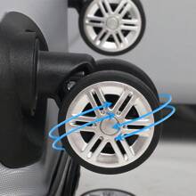 YSTYLE Valigia da 5 pezzi disponibile in diversi colori Realizzata in materiale ABS, con chiusura a combinazione, ruote universali silenziose, lunghezza del trolley regolabile, adatta per viaggi, viaggi d'affari, deposito per studenti