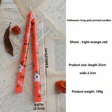 2 pezzi/25cm Candele a forma di fantasma per Ognissanti, candele di cera di soia senza fumo, con stile da zucca, per feste e raduni, decorazione per atmosfera horror, portacandele, candele da illuminazione, regalo creativo per le vacanze, con vari modelli disponibili