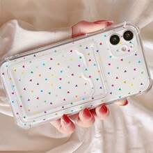 Funda a todo color, con ranura para tarjeta y fotos, compatible con phone 16, 15, 14, 13, 12 Pro, 16, 15. Funda transparente con ranura para tarjeta, compatible con phone 16, 15, 14, 13, 12 y 11 Pro - transparente - Ver 3