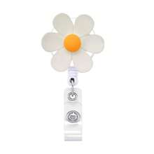 1pc/3pcs/10pcs Colorful Flower Retractable Badge Reel, Nurse Doctor Student Office Gift Stretchy ID Card Holder,School Supplies,Back To School - Multicolor - View 20