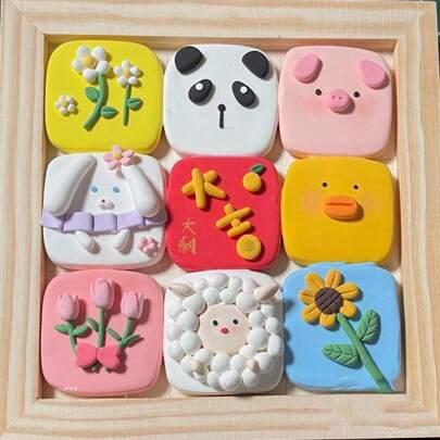 DIY Crafting Play Clay Picture Frame Kit, Creative Desktop Decor Modeling Clay Frame Materials, Perfect Gift For 14+ DIY Clay Hobby Enthusiasts