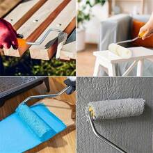 22-Pack ProCraft Paint Roller Set With Frame - 4-Inch Fabric Rollers And Durable Metal Handle For Smooth Painting On Wood, Furniture, Cabinets, And Walls