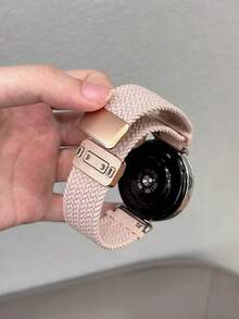 18mm/20mm/22mm Summer Breathable Magnetic Adjustable Nylon Braided Watch Band, Compatible With Samsung Galaxy, Garmin, Amazfit Watches - , Soft, Breathable