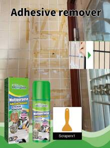 Dissolvant adhésif polyvalent - Élimine les rubans adhésifs double-face, les autocollants et autres adhésifs sans laisser de résidu. Peut être utilisé sur les voitures, les surfaces peintes, le marbre et d'autres zones. Sélection aléatoire de versions nouvelles et anciennes.