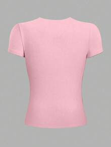 Women T-Shirts - Pink - View 4