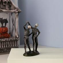 1 件浪漫舞蹈情侣骷髅雕像家居装饰桌面小摆件婚礼纪念品万圣节节日装饰道具