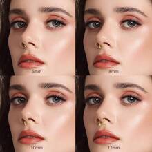 Horseshoe Septum Rings Surgical Steel Nose Piercing Jewelry 6mm-12mm - 16g-6毫米 8毫米 10毫米 12毫米 -金色 - 查看 9