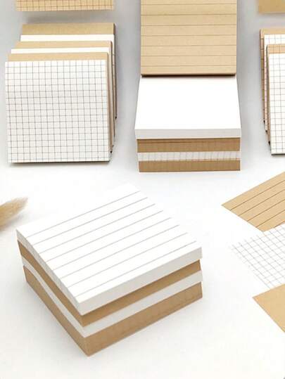 每册1套2张随机80张，附牛皮纸便利贴和可撕横线。学生可用黏贴记笔记N次，学校用品，返校