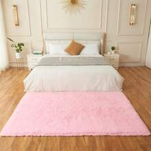 1pc, Soft Area Rugs For Bedroom Fluffy, Non-Slip Fuzzy Shag Plush Soft Shaggy Bedside Rug, Tie-Dyed Living Room Carpet For Girls Kids Baby Teen Dorm Home Decor, Bedroom Living Room Nursery Room Rug, Easy-Care Home Accent