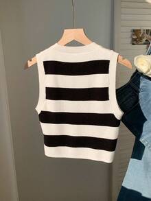 Women Knit Tops - White - View 2