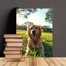 1 قطعة، طباعة على قماش مخصصة، طباعة صورة حيوان أليف على قماش شخصي - فن جداري فريد، مثالي للكلاب والقطط، هدية مثالية لعشاق الحيوانات الأليفة، تذكار ديكور المنزل.