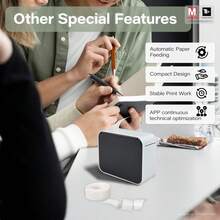 Marklife P15 White Label Printer, Includes Label Tape, Label Printer Gift Set, Label Printer And Label Paper Suitable For Bottles, Clothes, Cans, Home, Kitchen, Name Tags, Etc. - P15 White - View 5