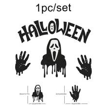 Halloween Nonwoven Fabric Wall Sticker Set, Carnival Night Background Wall Party Decorations Props