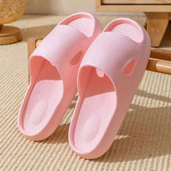 Zapatillas para mujer de EVA - Cómodas y antideslizantes para interior y exterior, diseño de punta redonda, lavables para todas las estaciones, disponibles en varios colores, estilo sencillo, suela duradera, con suela gruesa y acolchada suave