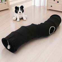 نفق قابل للطي وللانهيار للحيوانات الأليفة، مكونات النفق، بيت لعب للقطط، للاستخدام الداخلي والخارجي، للترفيه الذاتي للقطط، سهل التجميع والتخزين، يسمح للقطط باللعب بشكل مستقل، نفق للقطط، لعبة قطط للترفيه، هدية مثالية لعيد الميلاد وعيد الهالوين للحيوانات الأليفة!