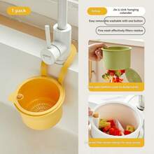 1/2pcs Household Hanging Drain Basket, Kitchen Sink Residue, Anti Clogging, Anti Odor, Anti Insect Universal Filter Screen, Drain Water Without Dirtying Hands